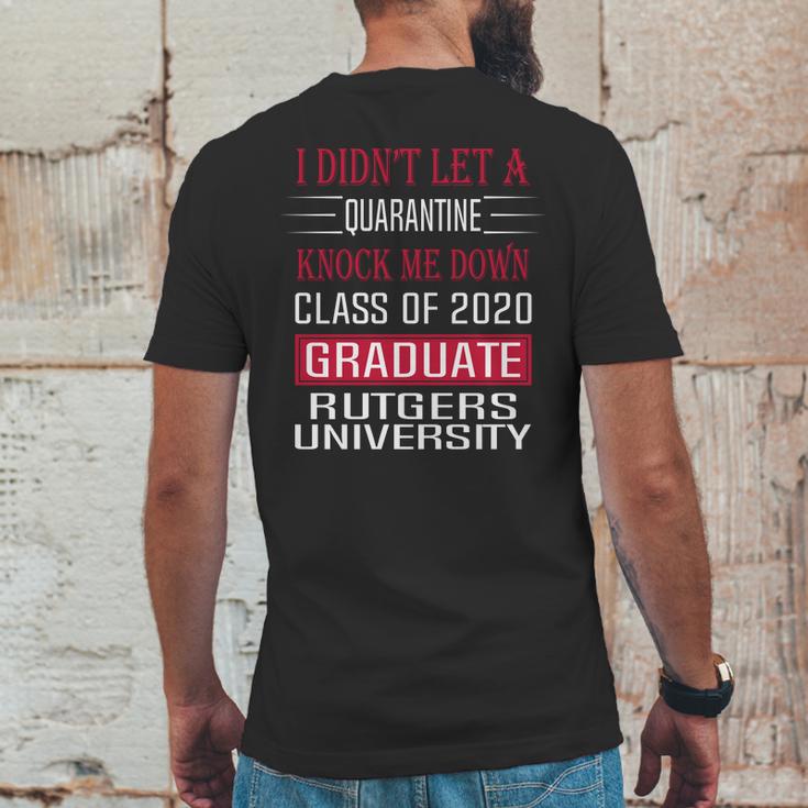 I Did Not Let A Class Of 2020 Graduate Classic Social Distancing Rutgers University Mens Back Print T-shirt Funny Gifts