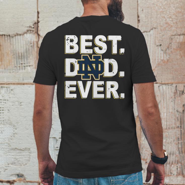 Notre Dame Best Dad Ever Shirtc Mens Back Print T-shirt Funny Gifts