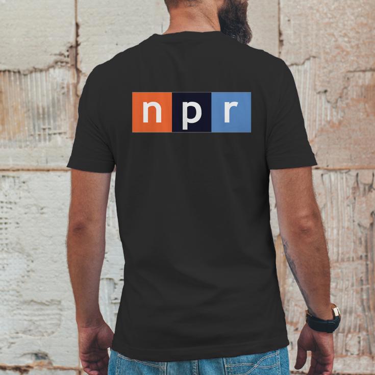 Npr National Public Radio Mens Back Print T-shirt Funny Gifts