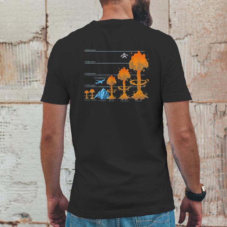 Nuke Atom Bomb Fallout Hydrogen Bomb Mens Back Print T-shirt Funny Gifts