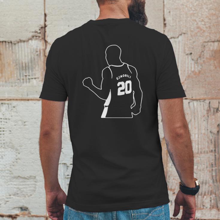 Official Gracias Manu Ginobili 20 Shirt Mens Back Print T-shirt Funny Gifts