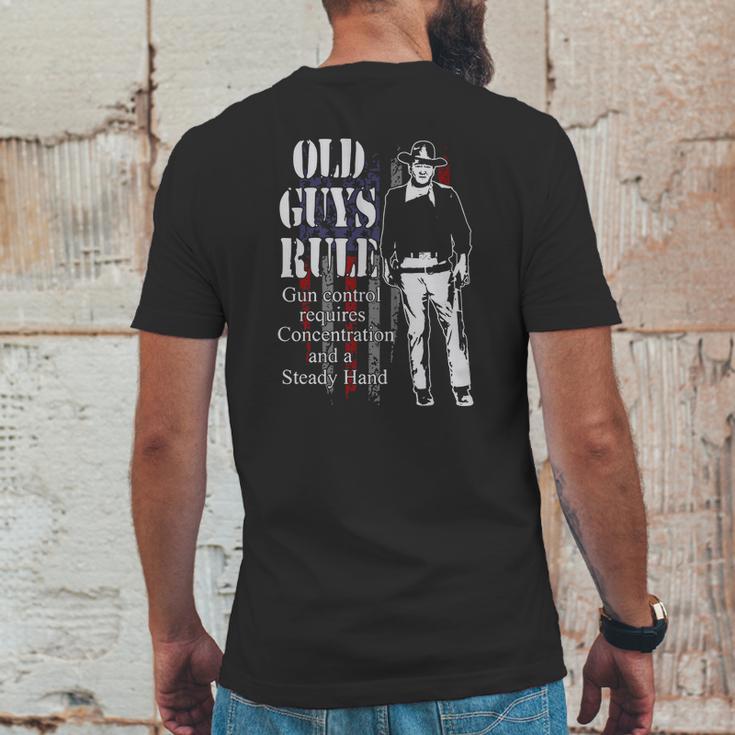 Old Guys Rule Tshirt Mens Back Print T-shirt Funny Gifts