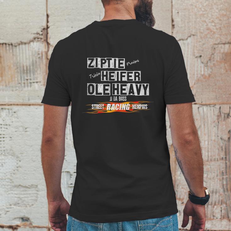 Ole Heavy Ziptie Heifer Street Racing Outlaws Memphis Jj Mens Back Print T-shirt Funny Gifts