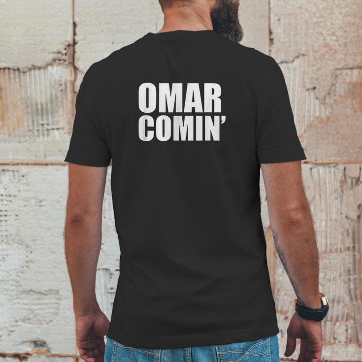 Omar Comin Mens Back Print T-shirt Funny Gifts