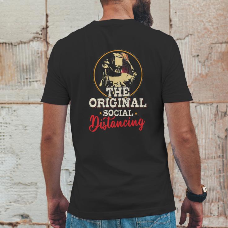 The Original Social Distancing Mens Back Print T-shirt Funny Gifts