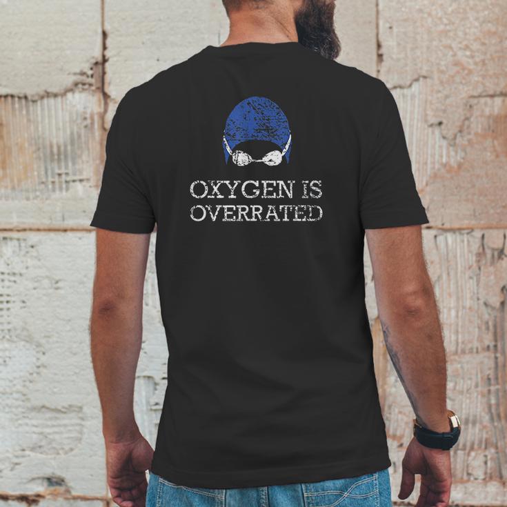 Oxygen Is Overrated Funny Swimming Swim Mens Back Print T-shirt Funny Gifts