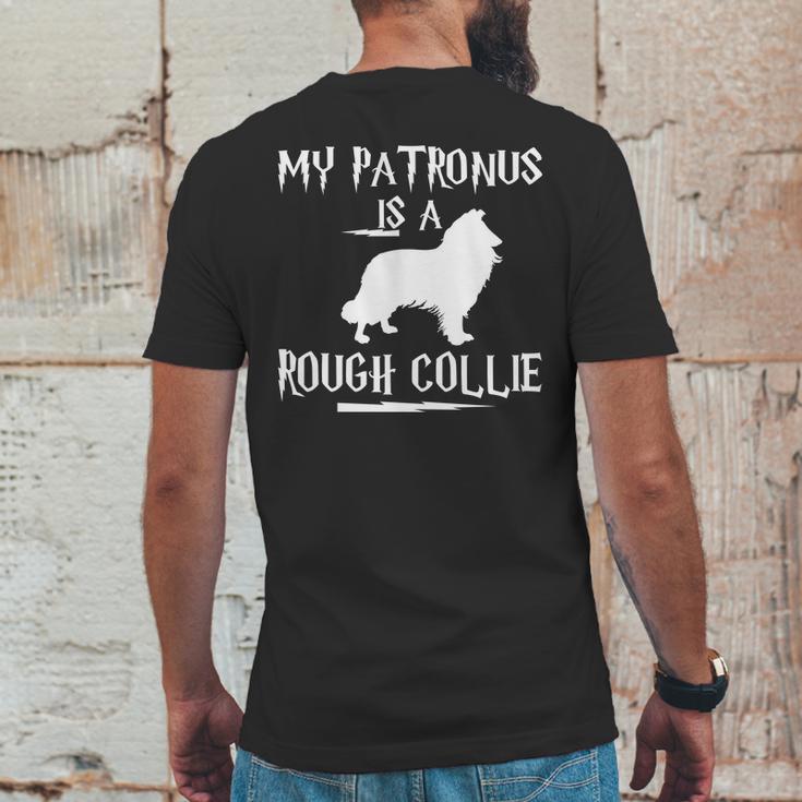 My Patronus Is A Rough Collie Dog Rough Collie Dog Mens Back Print T-shirt Funny Gifts