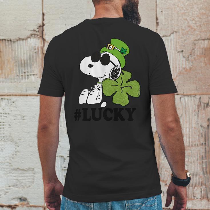 Peanuts St Patricks Snoopy Lucky T-Shirt Mens Back Print T-shirt Funny Gifts