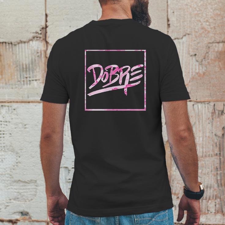 Pink Camo Dobre Brothers Mens Back Print T-shirt Funny Gifts