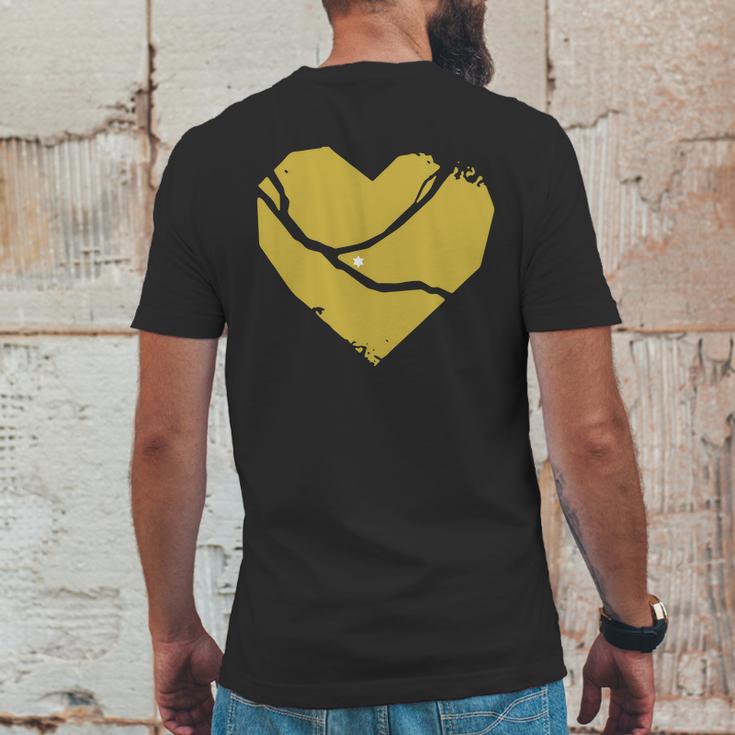 Pittsburgh Steel City Broken Heart Mens Back Print T-shirt Funny Gifts