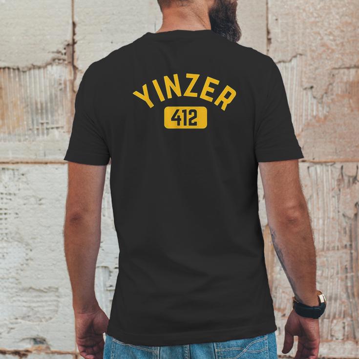 Pittsburgh Yinzer 412 Steel City Yinz Pennsylvania Home Mens Back Print T-shirt Funny Gifts