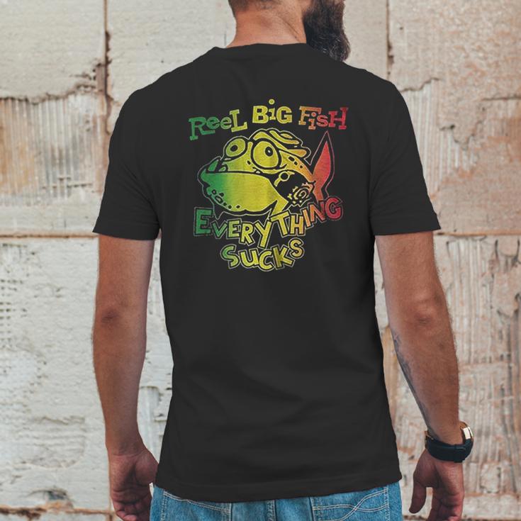 Plastic Head Reel Big Fish Everything Sucks Mens Back Print T-shirt Funny Gifts