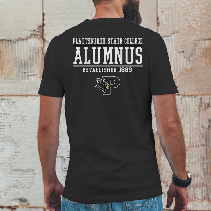 Plattsburgh Alumnus Mens Back Print T-shirt Funny Gifts