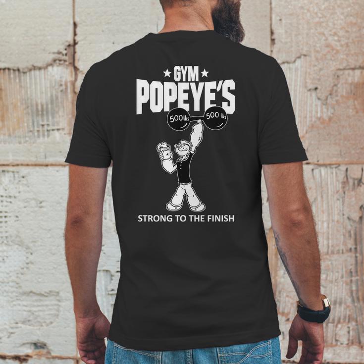 Popeye Gym Funny Mens Back Print T-shirt Funny Gifts