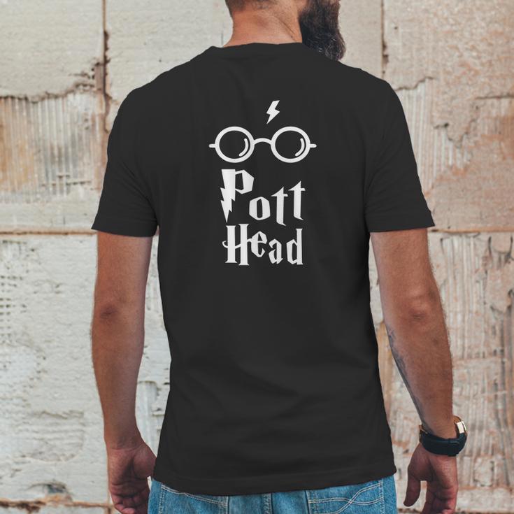 Pott Head Glasses Mens Back Print T-shirt Funny Gifts