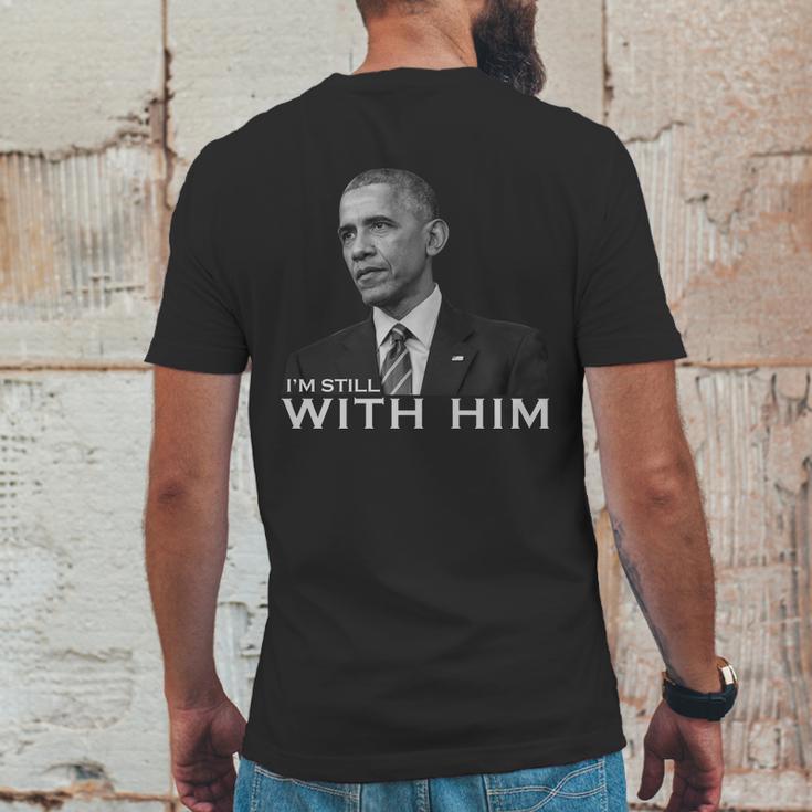 Im Still With Him President Barack Obama Anti Trump Mens Back Print T-shirt Funny Gifts