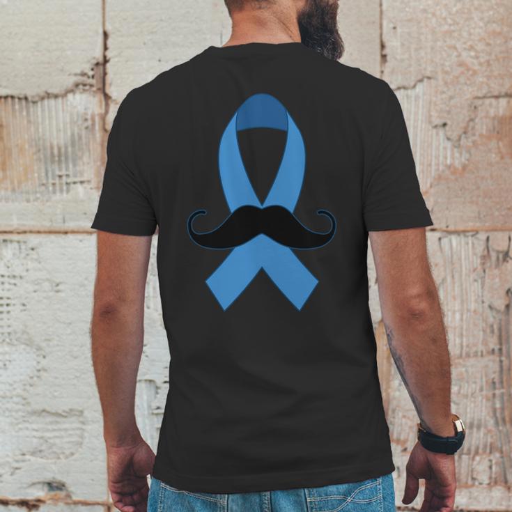 Prostate Mustache Ribbon Mens Back Print T-shirt Funny Gifts