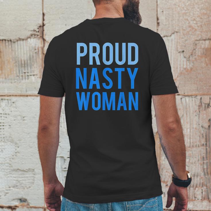 Proud Nasty Woman Blue Graphic Mens Back Print T-shirt Funny Gifts