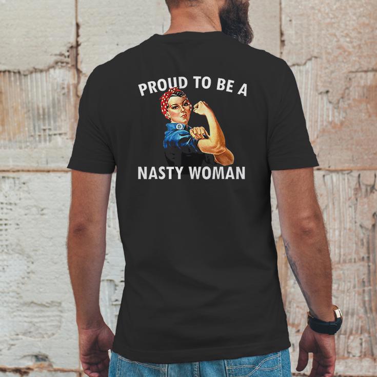 Proud To Be A Nasty Woman Rosie Riveter Feminist Mens Back Print T-shirt Funny Gifts