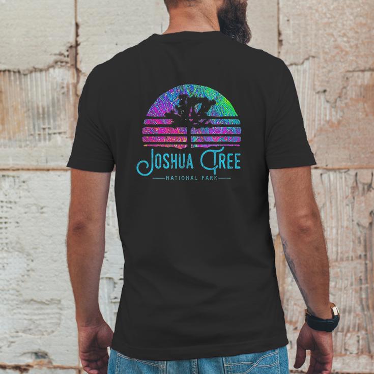 Psychedelic Joshua Tree National Park Retro Road Trip Mens Back Print T-shirt Funny Gifts