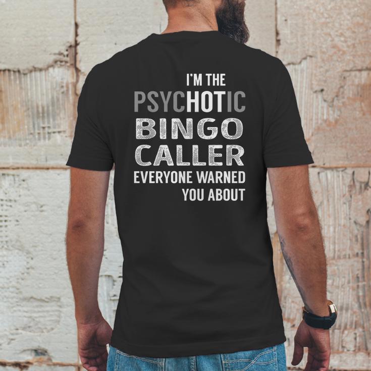 Psychotic Bingo Caller Job Shirts Mens Back Print T-shirt Funny Gifts