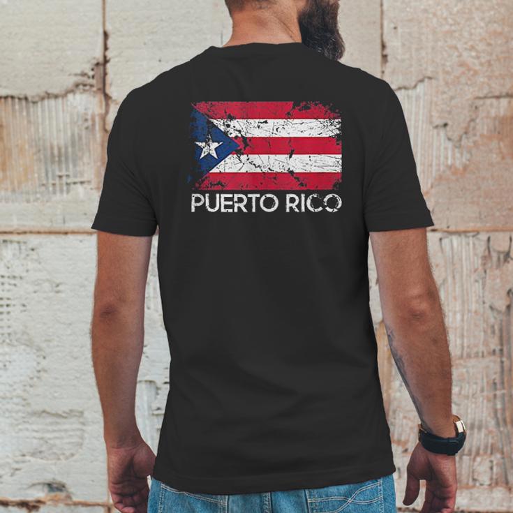 Puerto Rican Flag Design | Vintage Made In Puerto Rico Gift Mens Back Print T-shirt Funny Gifts