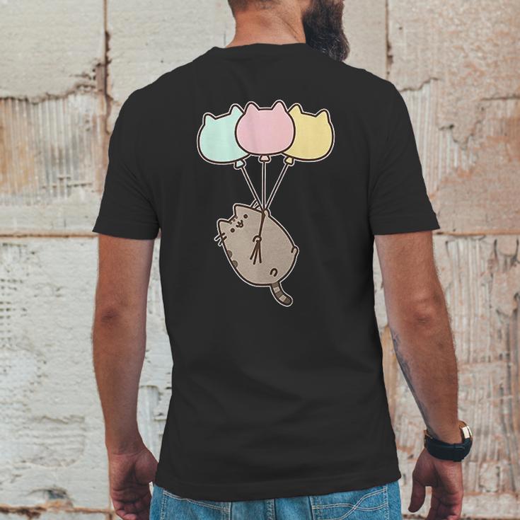 Pusheen The Cat Balloons Mens Back Print T-shirt Funny Gifts