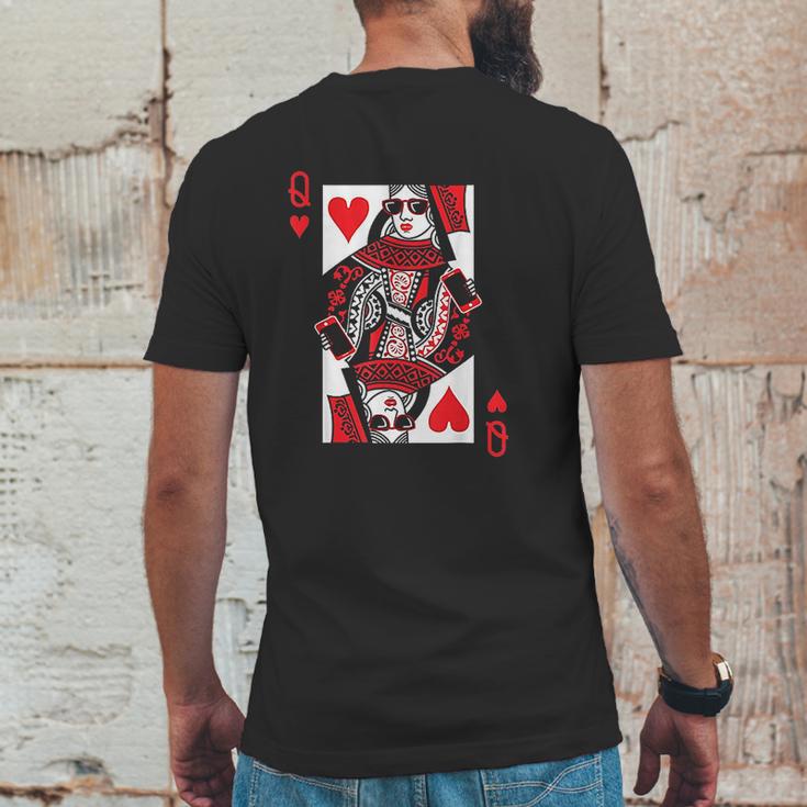 Queen Of Hearts Vintage Valentine Day Mens Back Print T-shirt Funny Gifts