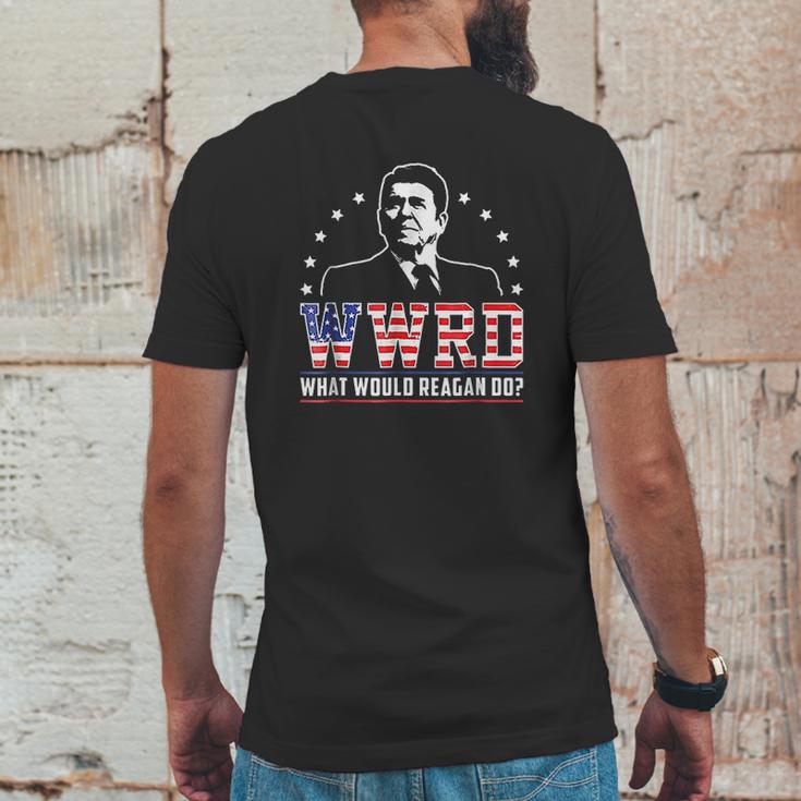 What Would Reagan Do Mens Back Print T-shirt Funny Gifts