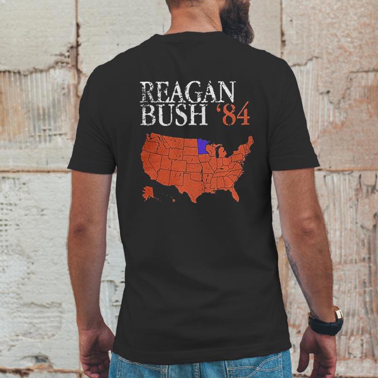 Reagan Bush 84 Vintage Distressed Style Mens Back Print T-shirt Funny Gifts