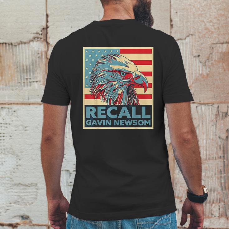 Recall Gavin Newsom 4Th Of July Us American Flag Eagle Mens Back Print T-shirt Funny Gifts