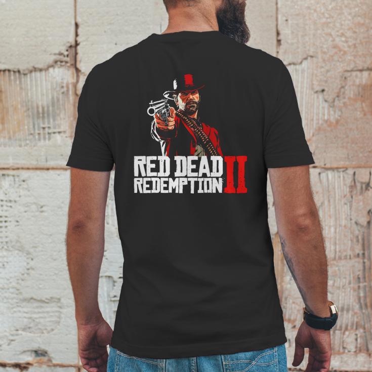 Red Dead Redemption 2 Mens Back Print T-shirt Funny Gifts