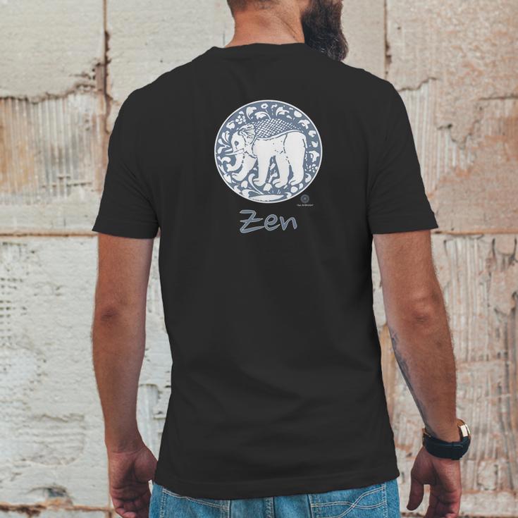 Regal Medieval Elephant Zen By The Arabesque Mens Back Print T-shirt Funny Gifts