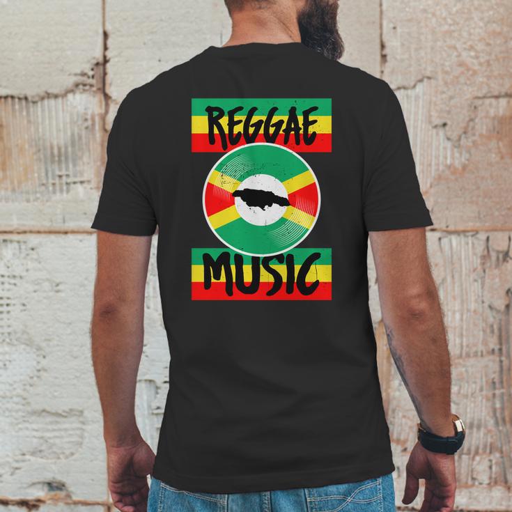 Reggae Music Jamaica Mens Back Print T-shirt Funny Gifts