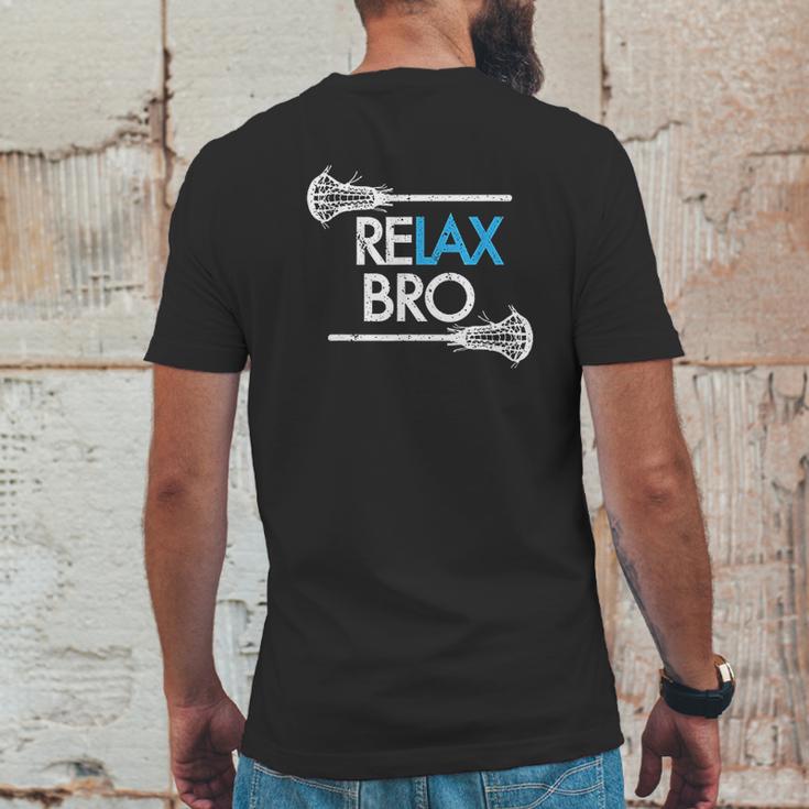 Relax Bro Unny Lax Team Lacrosse Mens Back Print T-shirt Funny Gifts