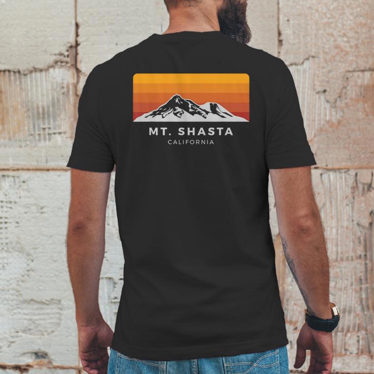 Retro Mount Shasta California Sunset Shirt Mens Back Print T-shirt Funny Gifts