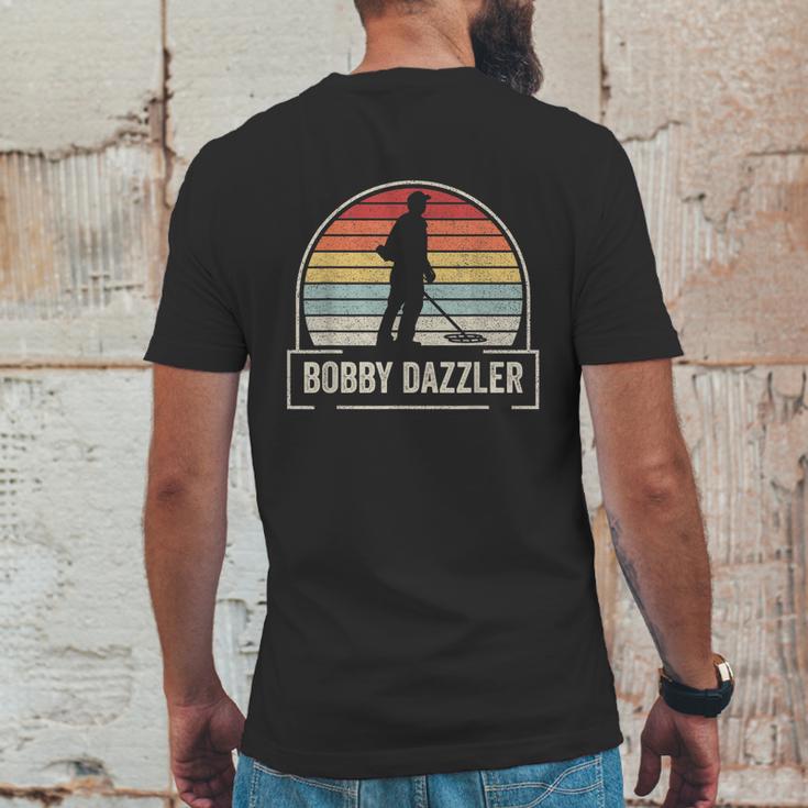 Retro Vintage Bobby Dazzler Treasure Hunting Metal Detecting Mens Back Print T-shirt Funny Gifts