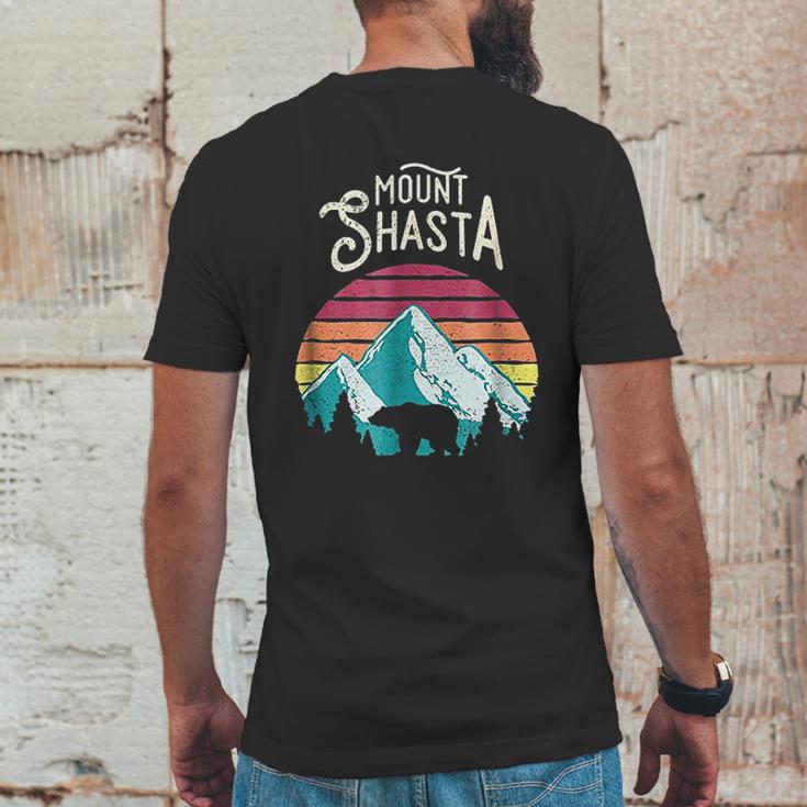 Retro Vintage Mount Shasta California Mountains Bear Mens Back Print T-shirt Funny Gifts