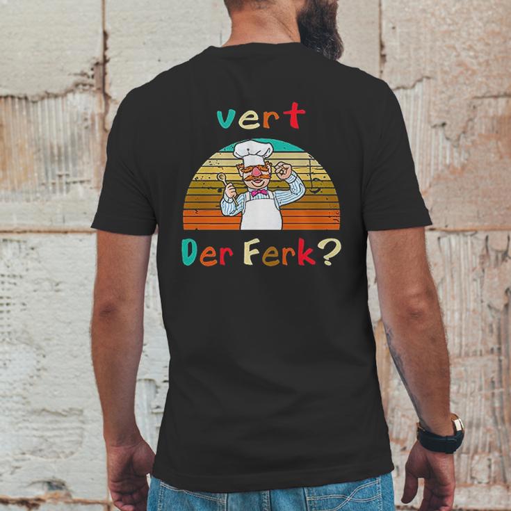 Retro Vintage Vert Der Ferk Mens Back Print T-shirt Funny Gifts