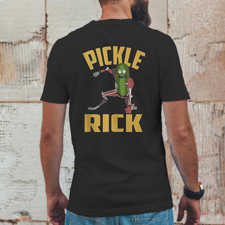 Rick And Morty Pickle Rick Ground Punch Mens Back Print T-shirt Funny Gifts