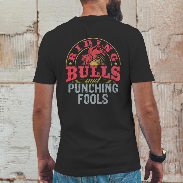 Riding Bulls And Punching Fools ShirtShirt Tee Mens Back Print T-shirt Funny Gifts