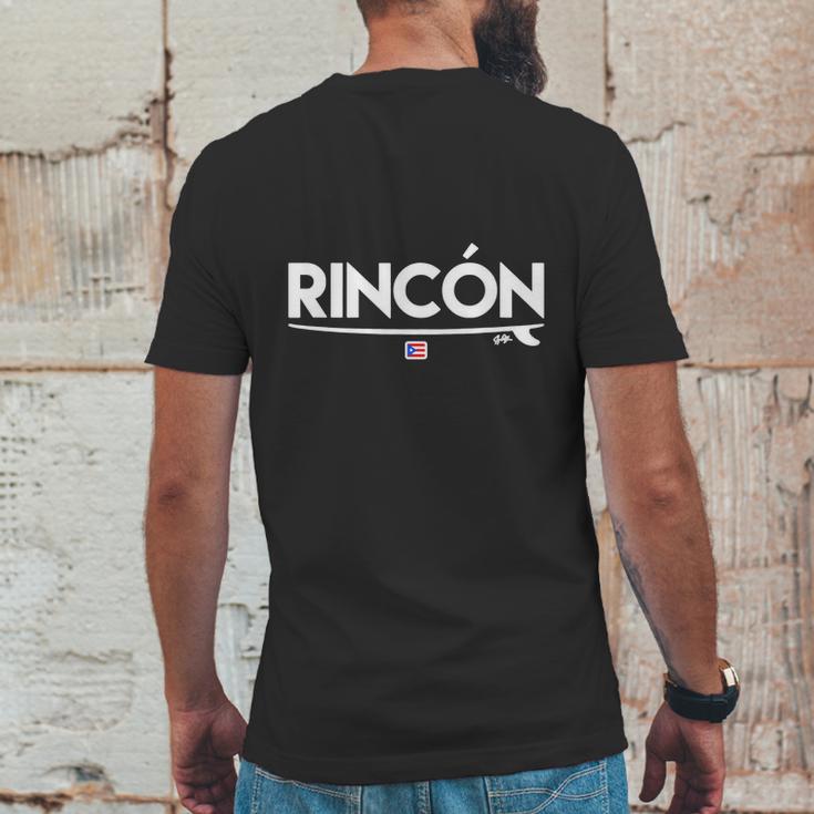 Rincon Puerto Rican Surfing T-Shirt Mens Back Print T-shirt Funny Gifts