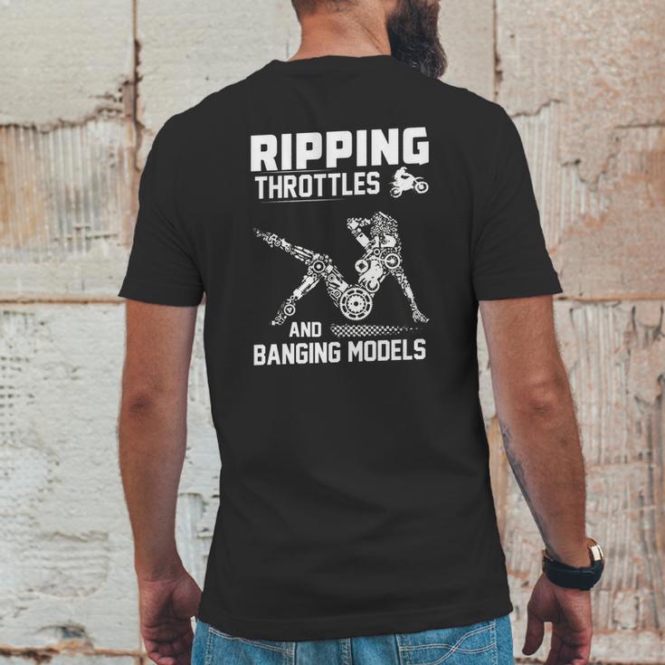 Ripping Throttles And Banging Models T-Shirt Mens Back Print T-shirt Funny Gifts