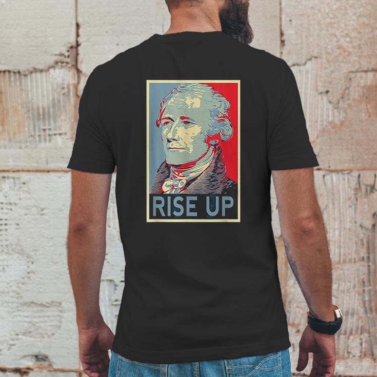 Rise Up Hamilton Vintage Mens Back Print T-shirt Funny Gifts