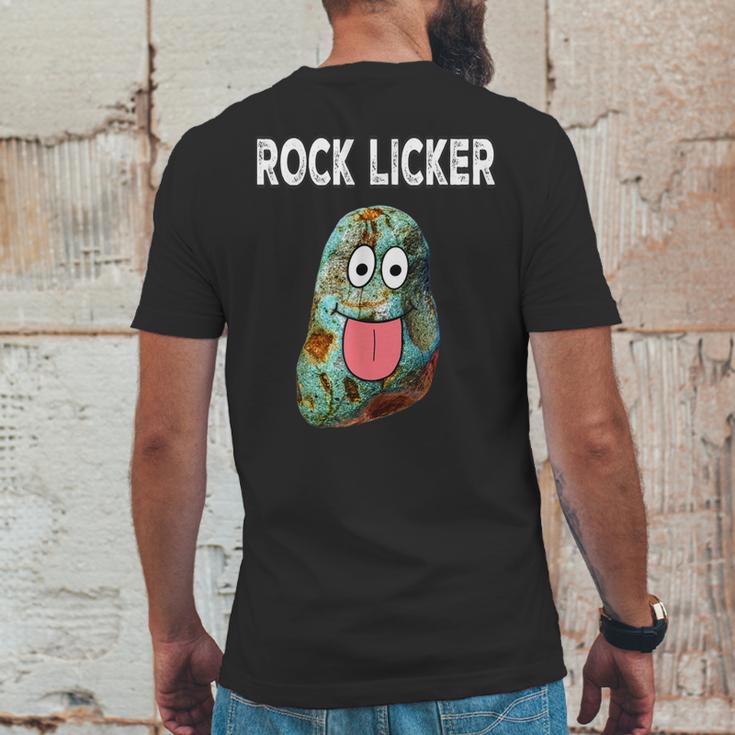 Rock Licker Funny Geologist I Lick Rocks Rockhound Mens Back Print T-shirt Funny Gifts