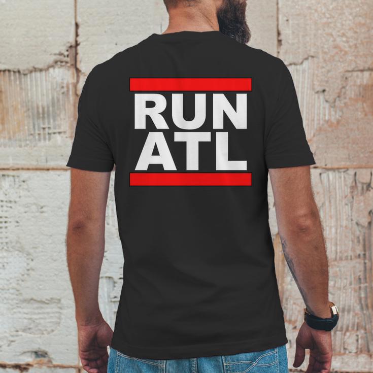 Run Atl Atlanta Georgia Sports Fans Mens Back Print T-shirt Funny Gifts