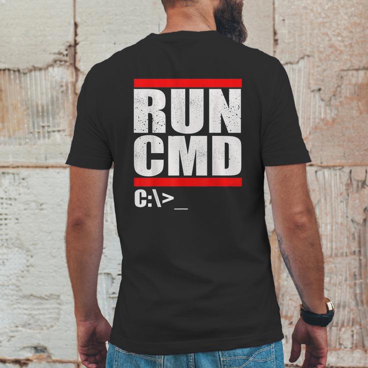 Run Cmd Mens Back Print T-shirt Funny Gifts