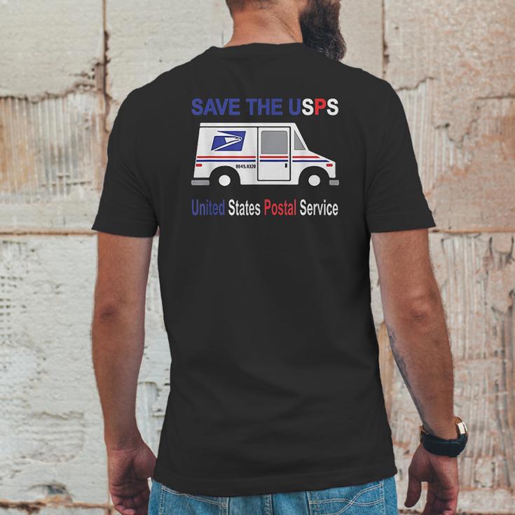 Save The Usps Mens Back Print T-shirt Funny Gifts