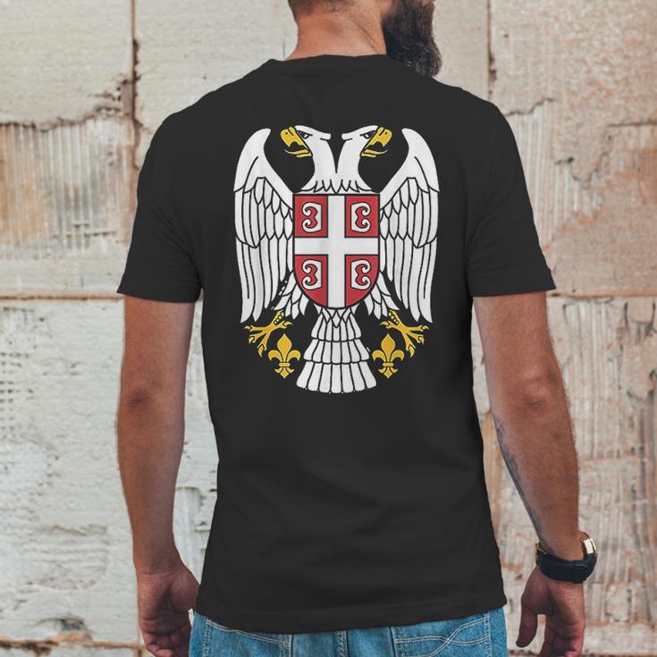 Serbian Eagle Srpski Grb Emblem Serbia Double-Headed Eagle Mens Back Print T-shirt Funny Gifts