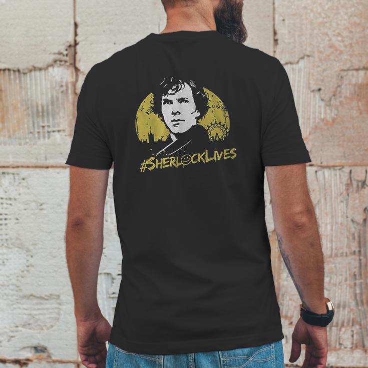 Sherlocklives Benedict Cumberbatch Nerd Mens Back Print T-shirt Funny Gifts